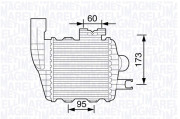 351319203470 Chladič plniaceho vzduchu MAGNETI MARELLI