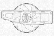 069422346010 Ventilátor chladenia motora MAGNETI MARELLI