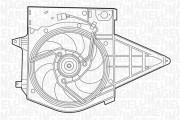 069422392010 Ventilátor chladenia motora MAGNETI MARELLI