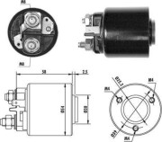 940113050060 Elektromagnetický spínač pre żtartér MAGNETI MARELLI