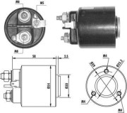 940113050061 Elektromagnetický spínač pre żtartér MAGNETI MARELLI