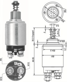 940113050095 Elektromagnetický spínač pre żtartér MAGNETI MARELLI