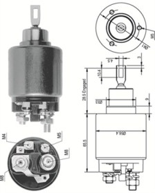 940113050124 Elektromagnetický spínač pre żtartér MAGNETI MARELLI