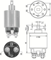 940113050237 Elektromagnetický spínač pre żtartér MAGNETI MARELLI