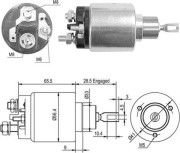 940113050428 Elektromagnetický spínač pre żtartér MAGNETI MARELLI