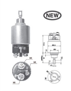 940113050543 Elektromagnetický spínač pre żtartér MAGNETI MARELLI