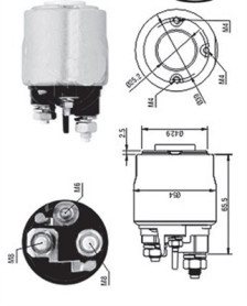 940113050570 Elektromagnetický spínač pre żtartér MAGNETI MARELLI