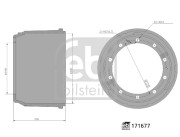 171677 Brzdový bubon FEBI BILSTEIN