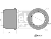 171681 Brzdový bubon FEBI BILSTEIN