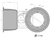 171706 Brzdový bubon FEBI BILSTEIN