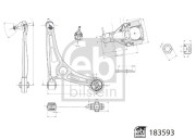 183593 Rameno zavesenia kolies FEBI BILSTEIN