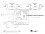 184229 Sada brzdových platničiek kotúčovej brzdy FEBI BILSTEIN