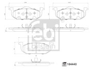 184440 Sada brzdových platničiek kotúčovej brzdy FEBI BILSTEIN