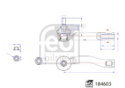 184603 Hlava/čap spojovacej tyče riadenia FEBI BILSTEIN