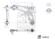 184883 Rameno zavesenia kolies FEBI BILSTEIN