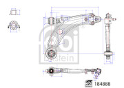 184888 Rameno zavesenia kolies FEBI BILSTEIN