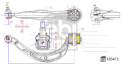 185473 Rameno zavesenia kolies FEBI BILSTEIN