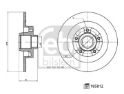 185812 Brzdový kotúč FEBI BILSTEIN