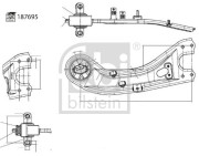 187695 Rameno zavesenia kolies FEBI BILSTEIN