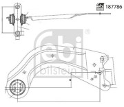 187786 Rameno zavesenia kolies FEBI BILSTEIN