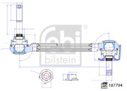 187794 Tyč/Vzpera stabilizátora FEBI BILSTEIN