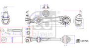 187795 Rameno zavesenia kolies FEBI BILSTEIN