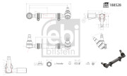 188525 Spojovacia tyč riadenia FEBI BILSTEIN