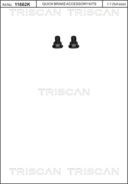 8105 116003 Skrutka brzdového kotúča TRISCAN