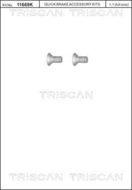 8105 116010 Skrutka brzdového kotúča TRISCAN
