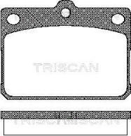 8110 10009 Sada brzdových platničiek kotúčovej brzdy TRISCAN