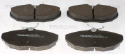 8110 10537 Sada brzdových platničiek kotúčovej brzdy TRISCAN