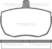 8110 10815 Sada brzdových platničiek kotúčovej brzdy TRISCAN