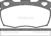 8110 17003 Sada brzdových platničiek kotúčovej brzdy TRISCAN