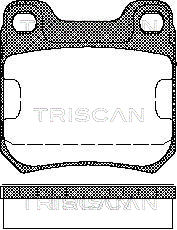 8110 24866 Sada brzdových destiček, kotoučová brzda TRISCAN