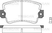 8110 25053 Sada brzdových platničiek kotúčovej brzdy TRISCAN