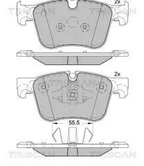 8110 28063 Sada brzdových platničiek kotúčovej brzdy TRISCAN
