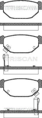 8110 68983 Sada brzdových platničiek kotúčovej brzdy TRISCAN