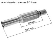 83 00 8545 Prużný diel výfuku interFLEX connector HJS