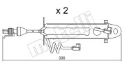 SU.176K Výstrażný kontakt opotrebenia brzdového oblożenia METELLI