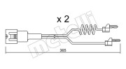 SU.180K Výstrażný kontakt opotrebenia brzdového oblożenia METELLI