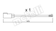 SU.329 Výstrażný kontakt opotrebenia brzdového oblożenia METELLI