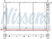 64013 Chladič motora NISSENS