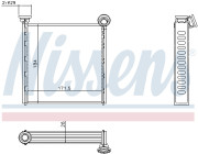 73992 Výmenník tepla vnútorného kúrenia NISSENS