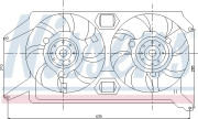 85109 Ventilátor chladenia motora NISSENS