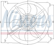 85265 Ventilátor chladenia motora NISSENS