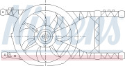 85485 Ventilátor chladenia motora NISSENS