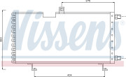 94005 Kondenzátor klimatizácie NISSENS