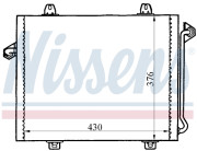 94236 Kondenzátor klimatizácie NISSENS