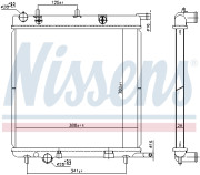 606400 Chladič motora NISSENS