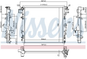 61037 Chladič motora NISSENS